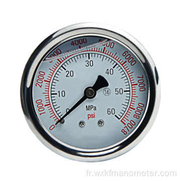 Manomètre de manomètre de pression d&#39;huile de 580 psi